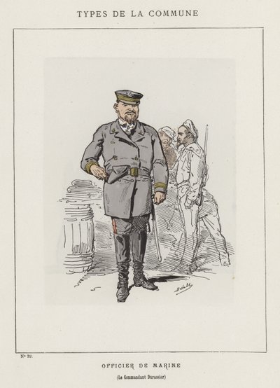 Officier de Marine, Le Commandant Durassier by Charles Albert d Arnoux Bertall